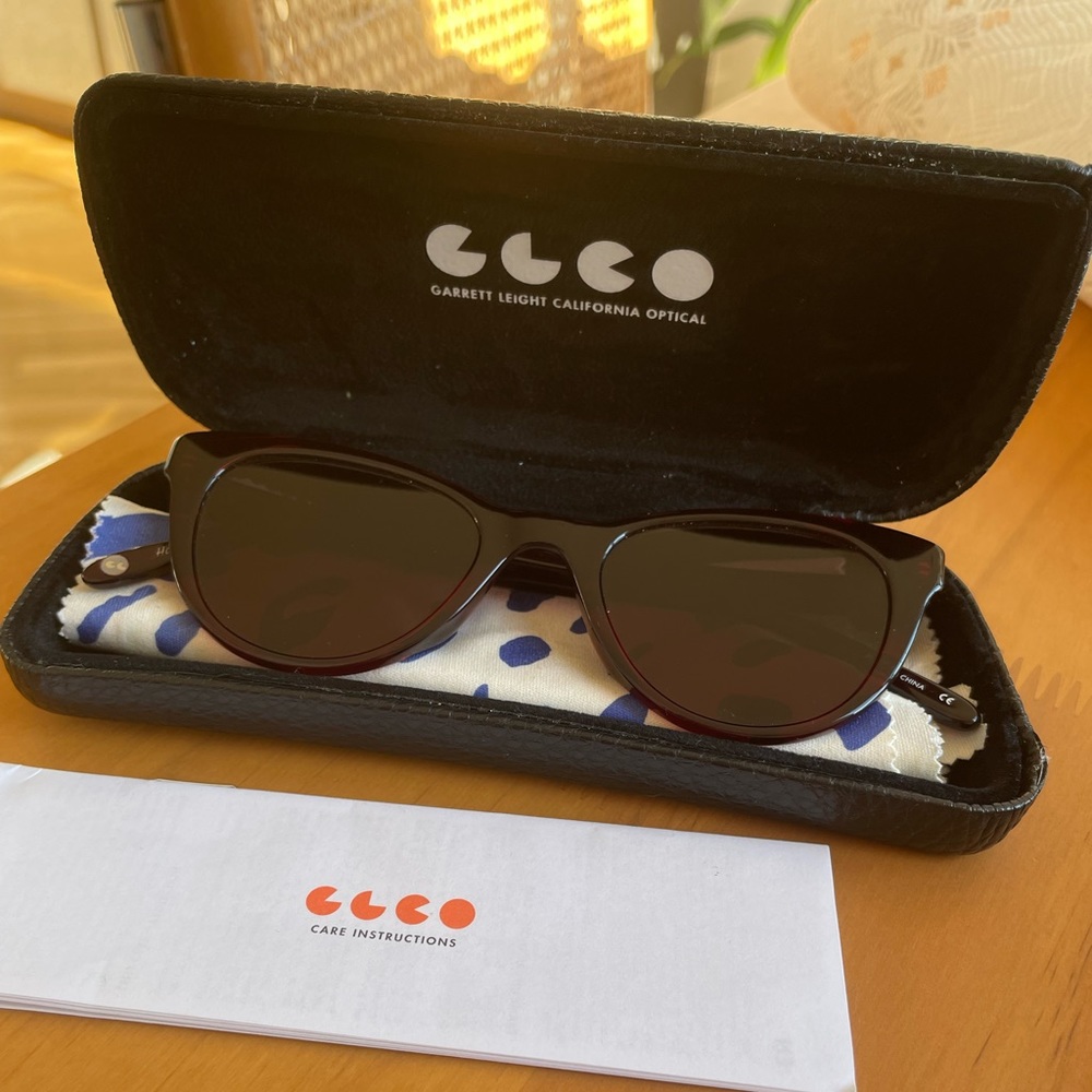 Garrett Leight x Claire V sunnies